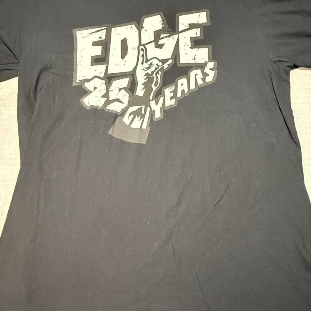 WWE Edge 25 Years T-Shirt - Black Mens XL- Wrestling Legend Rated R Superstar